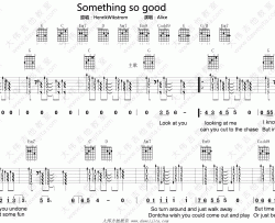Henrik,Wikstrom《Something So Good》吉他谱(G调)-Guitar Music Score
