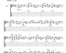 安妮的仙境指弹谱-吉他独奏六线谱-附PDF图片谱